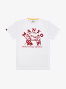MANTO boxeo tshirt- white